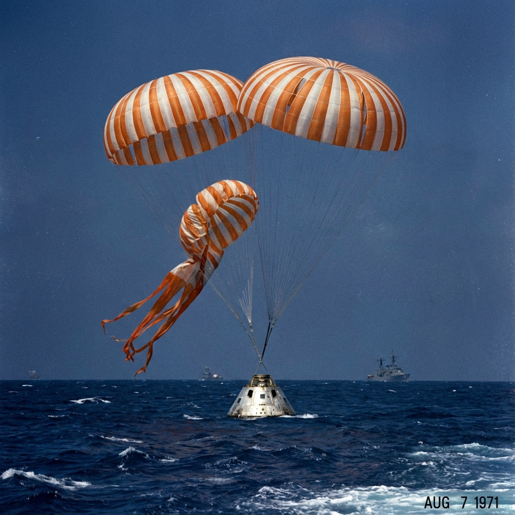 Apollo 15 Wasserung im Pazifik